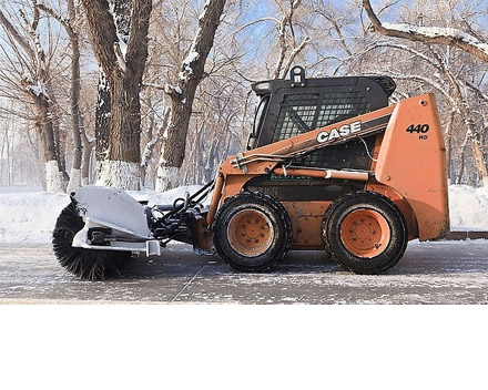 阿克蘇裝載機式人行道掃雪機